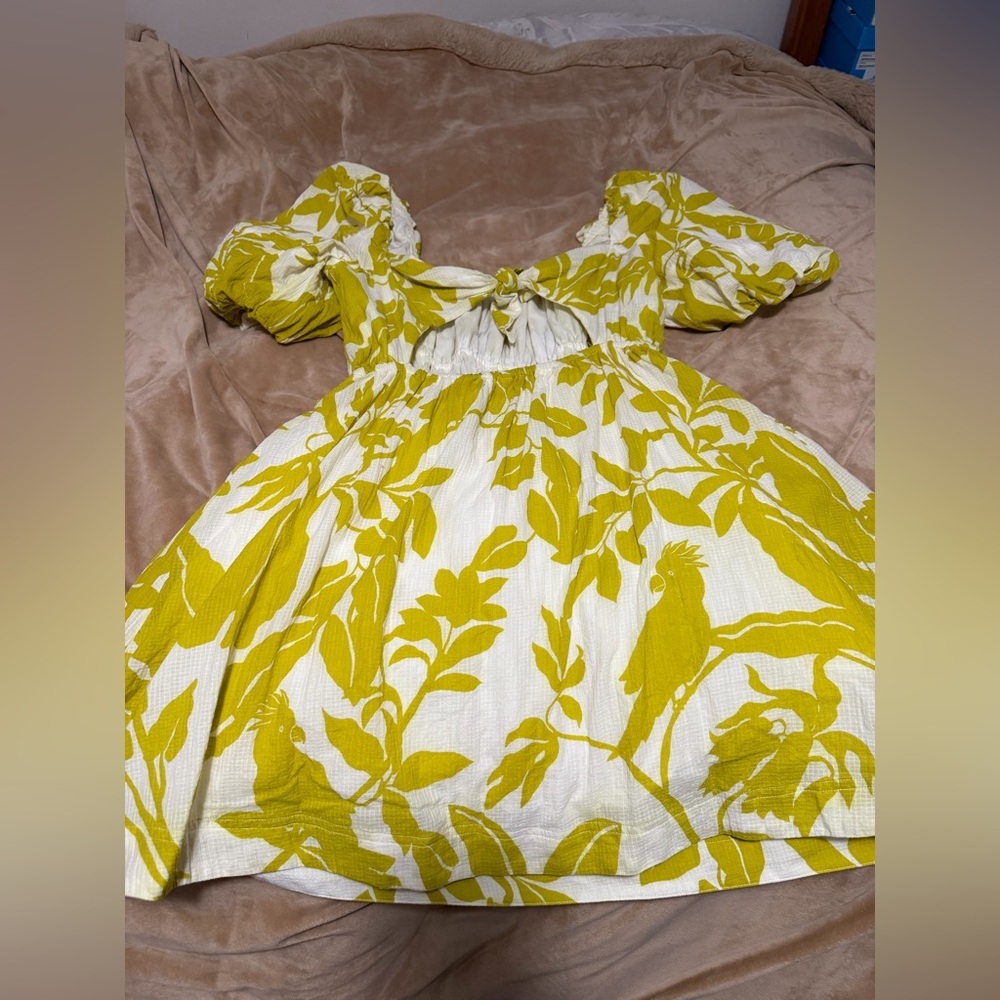 Anthropologie Maeve Feliciana Floral Puff Sleeve Mini Dress Women’s Small - Picture 10 of 10